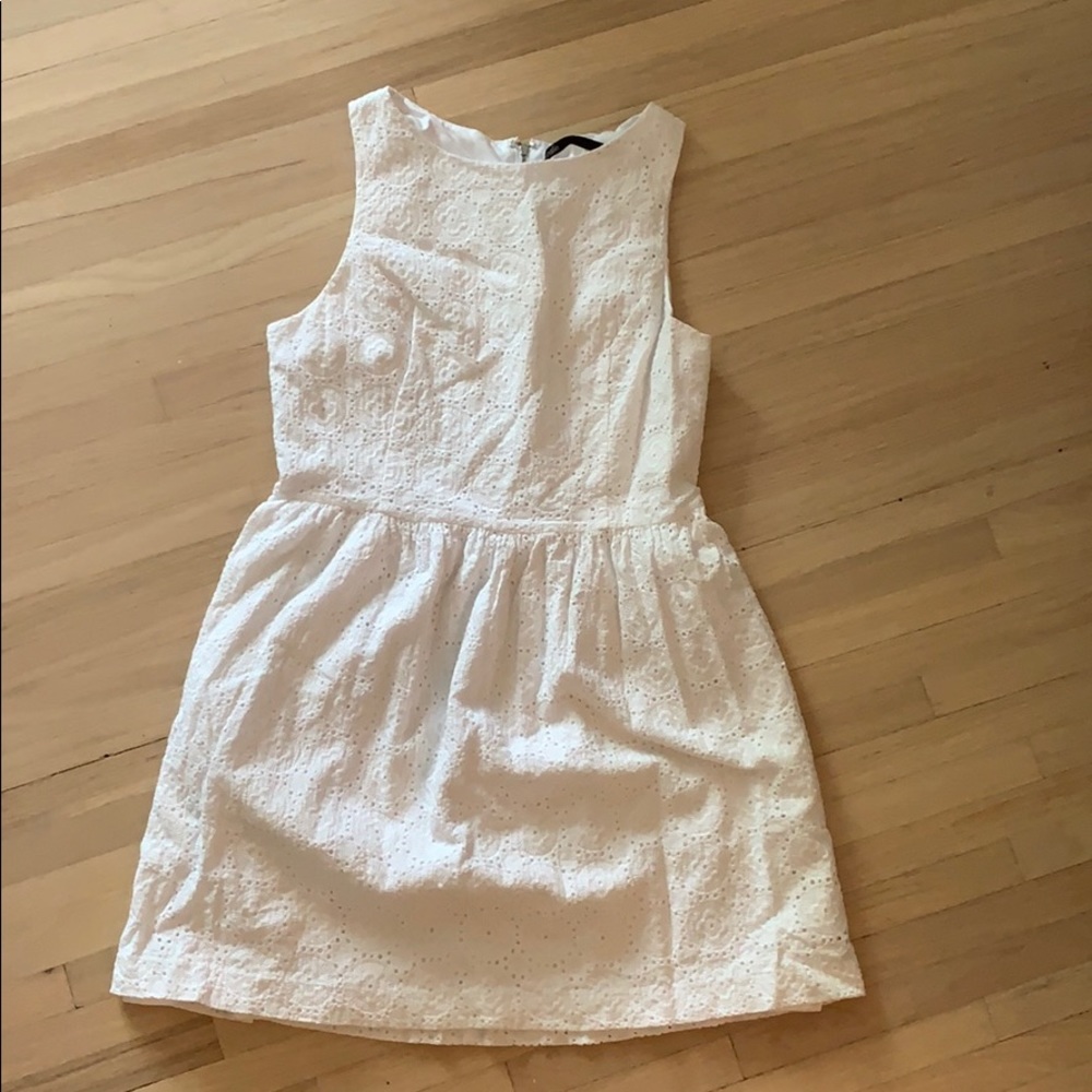 White Kenzie fit and flare dress